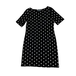 Karen Scott Sport Polka Dot Rolled Cuff Short Sleeve T-Shirt Dress Size S